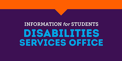Disabilities Services Office: Information for Students